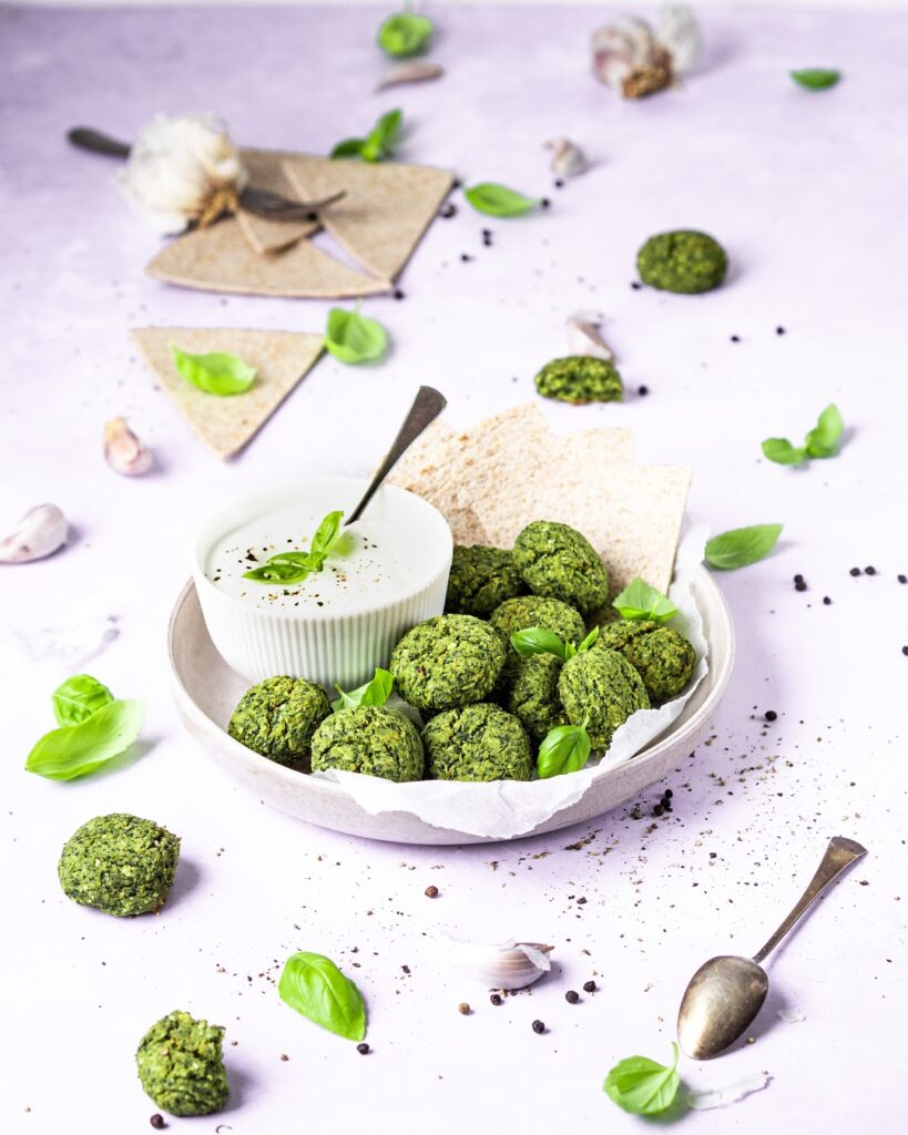 Špenátový falafel